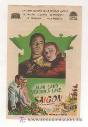 Cine: SAIGON. CINE CENTRO VILASAN&Eacute;S. 1949. - Foto 1