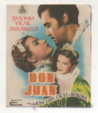Cine: DON JUAN. CINE LICEO - MALGRAT.  (PROGRAMA DOBLE). - Foto 1
