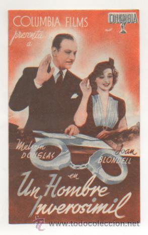 Cine: UN HOMBRE INVEROSIMIL. CINE TEATRO GUIMER&Aacute;.