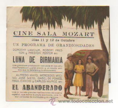 Cine: LUNA DE BIRMANIA. CINE SALA MOZART. (PROGRAMA DOBLE). - Foto 3