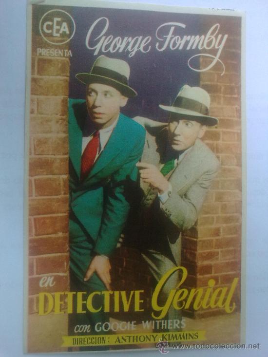  Foglietti di film di film antichi di cinema: DETECTIVE GENIAL