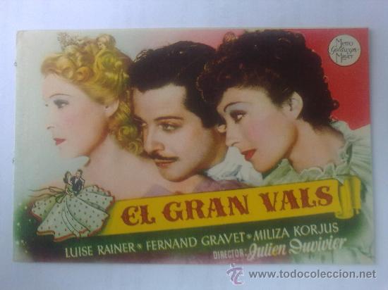 Cine: FOLLETO DE MANO, EL GRAN VALS - Foto 1