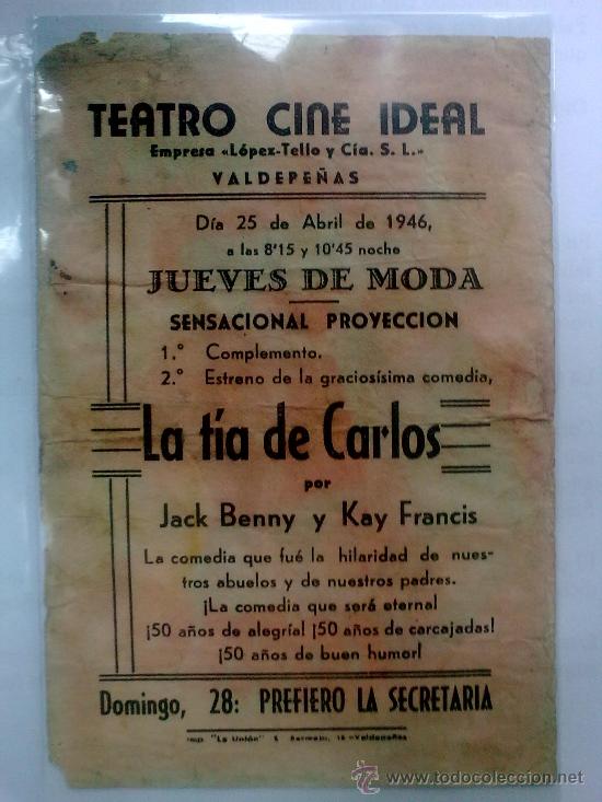 Cine: LA TIA DE CARLOS - Foto 2