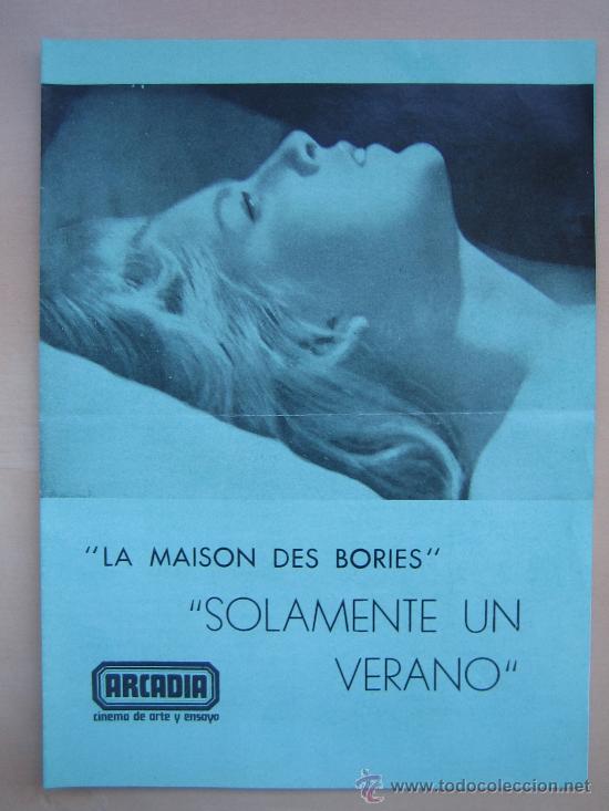 Cinema: la maison des boires solamente un verano - folleto de mano doble local del estreno