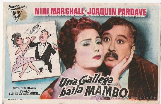 Flyers Publicitaires de Films Anciens: UNA GALLEGA BAILA MAMBO ...COLISEO GARCILASO