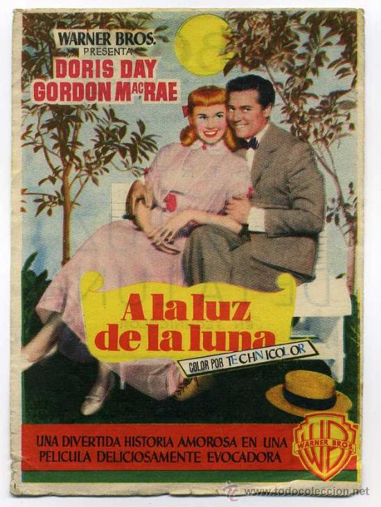 Cine: A LA LUZ DE LA LUNA, con Doris Day.