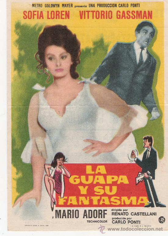 Flyers Publicitaires de Films Anciens: LA GUAPA Y SU FANTASMA ...TEATRO CIRCO