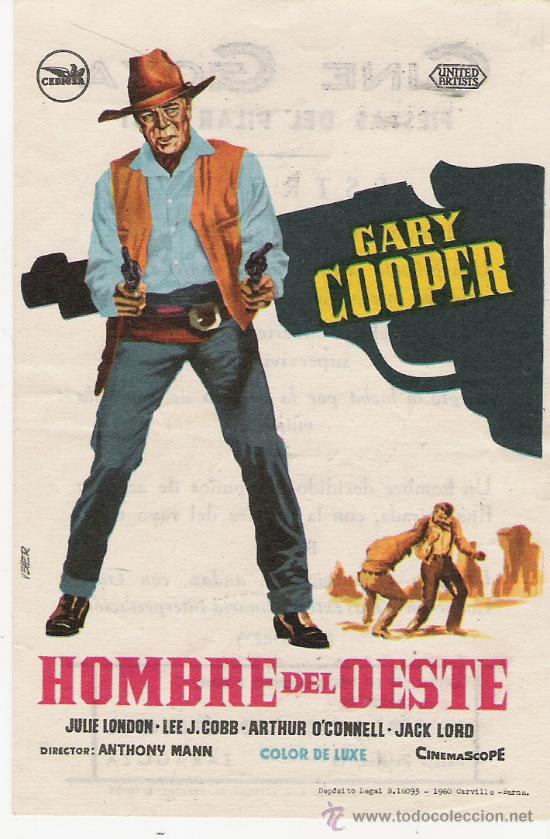Cine: HOMBRE DEL OESTE ...CINE GOYA ZARAGOZA