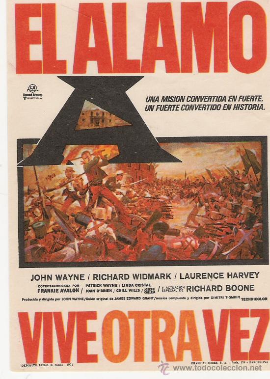 Cine: EL ALAMO  VIVE OTRA VEZ - Foto 1