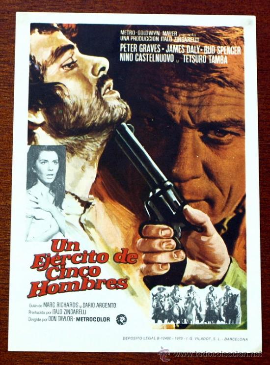 Cine: Un ej&eacute;rcito de cinco hombres - Peter Graves, James Daly - - Foto 1