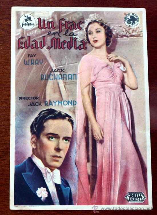 Cine: Un frac en la edad media - Fay Wray, Jack Buchanan - Con publicidad, teatro principal -