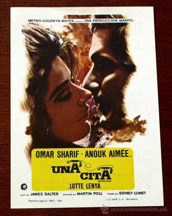 Cine: UNA CITA - con impreso al dorso - - Foto 1