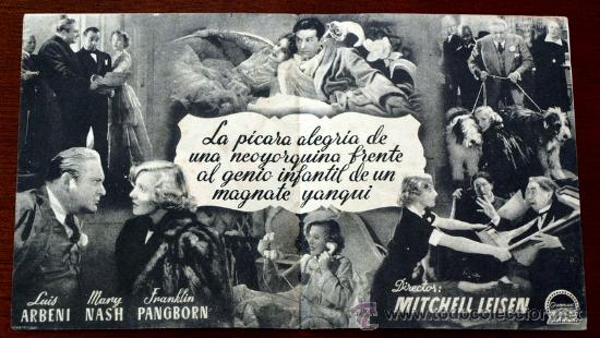 Cine: UNA CHICA AFORTUNADA - con impreso al dorso - - Foto 2