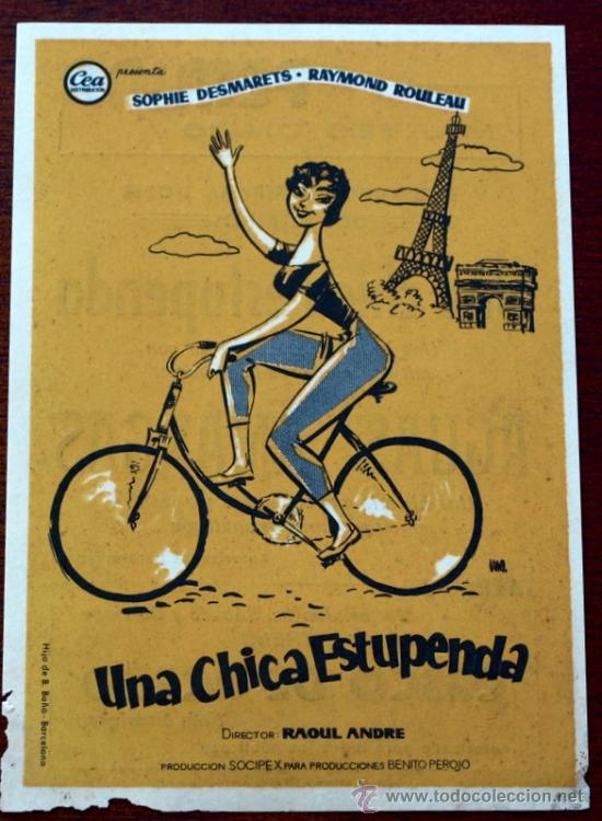 Kino: UNA CHICA ESTUPENDA - con impreso al dorso -