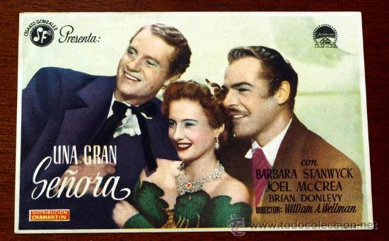 Kino: UNA GRAN SE&Ntilde;ORA - con impreso al dorso -