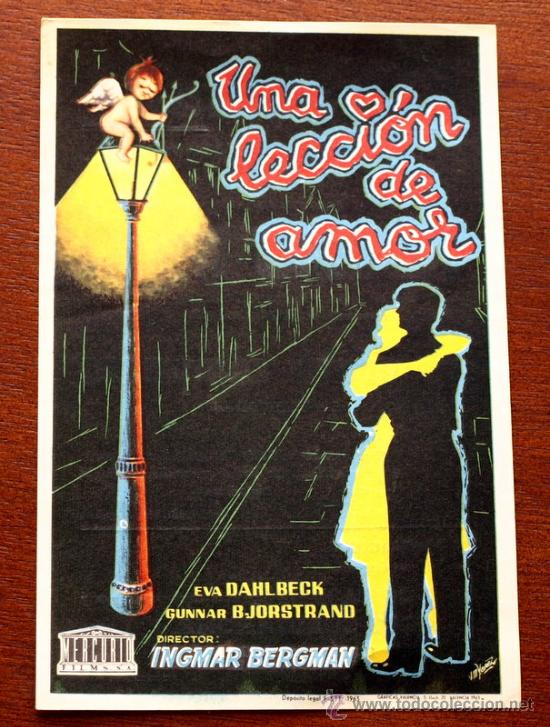 Kino: UNA LECCION DE AMOR - con impreso al dorso -