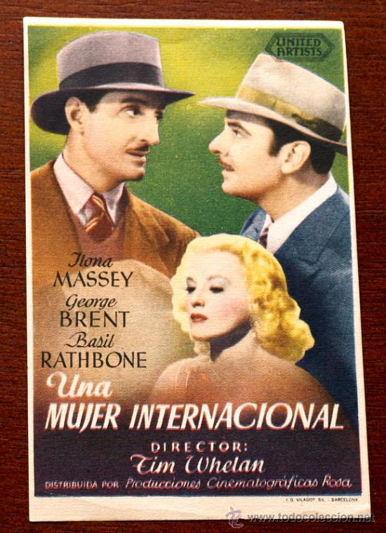 Kino: UNA MUJER INTERNACIONAL - sin impreso al dorso -