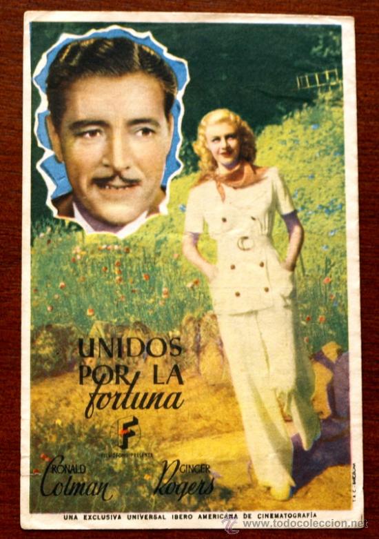 Kino: UNIDOS POR LA FORTUNA   - con impreso al dorso -