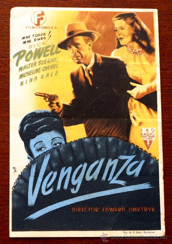 Cine: VENGANZA  - con impreso al dorso - - Foto 1