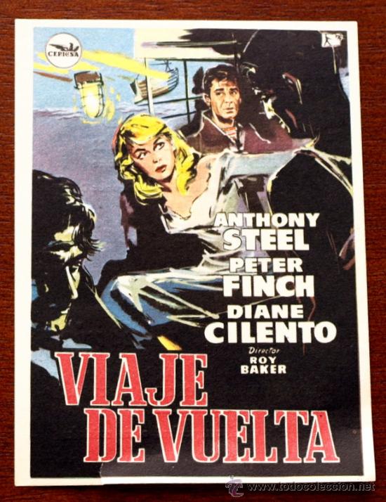 Foglietti di film di film antichi di cinema: VIAJE DE VUELTA  - con impreso al dorso -