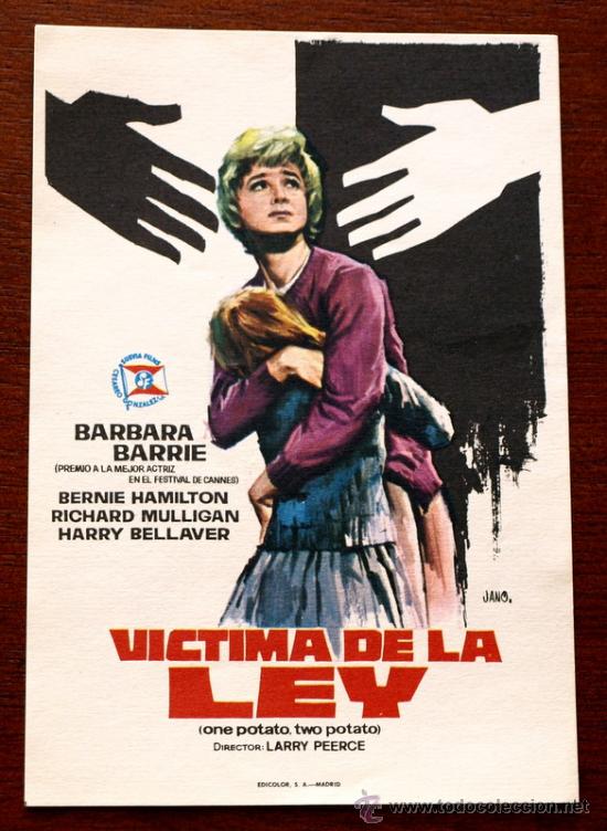 Foglietti di film di film antichi di cinema: VICTIMA DE LA LEY  - sin impreso al dorso -