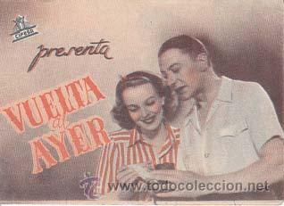 Cine: VUELTA AL AYER - Director: Robert Stevenson - Actores: Dame Way Witty, Hartley Power.../ Cine Ingl&eacute;s