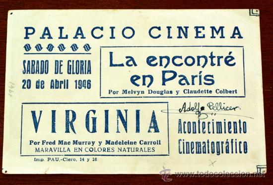Cine: VIRGINIA  - con impreso al dorso - - Foto 2