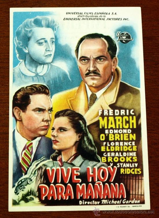 Kino: VIVE HOY PARA MA&Ntilde;ANA  - con impreso al dorso -