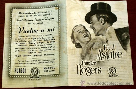 Cinema: VUELVE A MI  - con impreso al dorso -