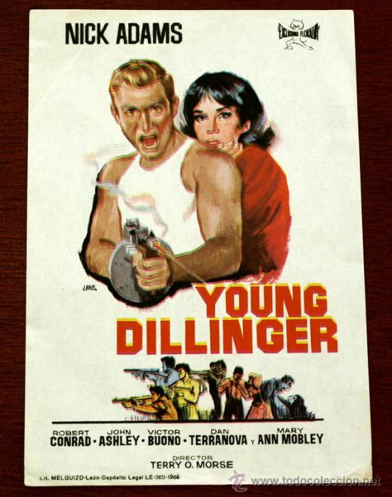Flyers Publicitaires de Films Anciens: YOUNG DILLINGER  - sin impreso al dorso -