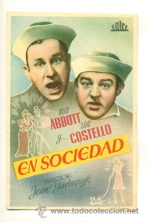 Cine: EN SOCIEDAD  - PROGRAMA ORIGINAL SIN PUBLICIDAD - - Foto 1