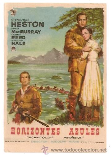 Cine: *** HORIZONTES AZULES, SENCILLO SIN PUBLICIDAD.  !!! IMPECABLE !!! *** - Foto 1