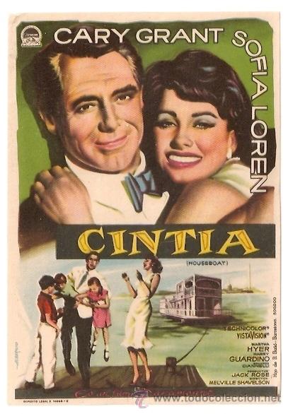 Cine: *** CINTIA - SOFIA LOREN - SENCILLO SIN PUBLICIDAD  !!! IMPECABLE !!! *** - Foto 1