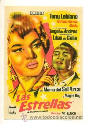 Cine: ESTRELLAS , LAS - TONY LEBLANC  - PROGRAMA ORIGINAL SIN PUBLICIDAD - IMPECABLE ESTADO - Foto 1