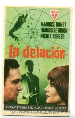 Cine: DELACI&Oacute;N , LA  - MAURICE RONET  - PROGRAMA ORIGINAL SIN PUBLICIDAD - IMPECABLE ESTADO - Foto 1