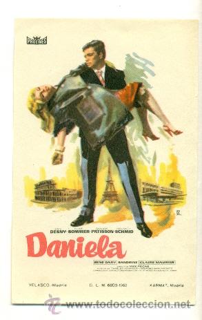 Cine: DANIELA  - PROGRAMA ORIGINAL SIN PUBLICIDAD - IMPECABLE ESTADO - Foto 1