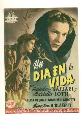 Cine: DIA EN LA VIDA , UN - CIFESA - PROGRAMA ORIGINAL SIN PUBLICIDAD - IMPECABLE ESTADO - Foto 1