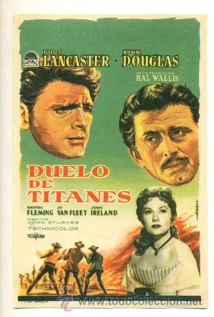Cine: DUELO DE TITANES - PROGRAMA ORIGINAL SIN PUBLICIDAD - IMPECABLE ESTADO - Foto 1