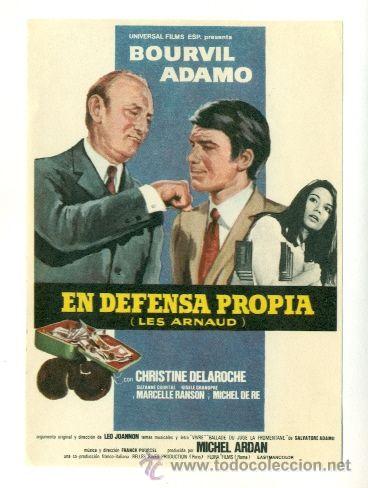 Cine: EN DEFENSA PROPIA  - PROGRAMA ORIGINAL SIN PUBLICIDAD - IMPECABLE ESTADO - Foto 1