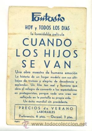 Cine: CUANDO LOS HIJOS SE VAN  - PROGRAMA ORIGINAL   CON  PUBLICIDAD - - Foto 2