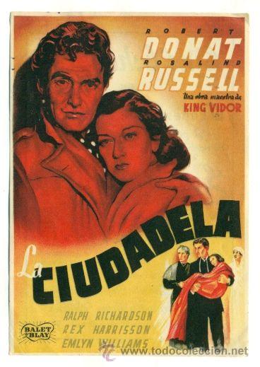 Cine: CIUDADELA , LA  - PROGRAMA ORIGINAL   CON  PUBLICIDAD - IMPECABLE ESTADO - Foto 1