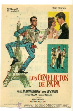 Cine: CONFLICTOS DE PAPA  - PROGRAMA ORIGINAL   CON  PUBLICIDAD - IMPECABLE ESTADO - Foto 1