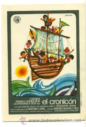 Cine: CRONICON , EL   - PROGRAMA ORIGINAL   SIN PUBLICIDAD - IMPECABLE ESTADO - Foto 1
