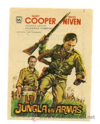 Cine: JUNGLA EN ARMAS  , LA   - PROGRAMA ORIGINAL     CON   PUBLICIDAD - - Foto 1