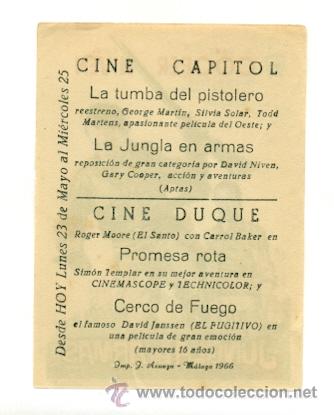 Cine: JUNGLA EN ARMAS  , LA   - PROGRAMA ORIGINAL     CON   PUBLICIDAD - - Foto 2
