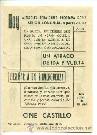 Cine: ATRACO DE IDA Y VUELTA , UN    - PROGRAMA ORIGINAL     CON   PUBLICIDAD - - Foto 2