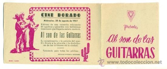 Cine: AL SON DE LAS GUITARRAS   - PROGRAMA ORIGINAL DOBLE     CON   PUBLICIDAD - - Foto 1