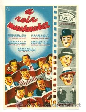 Cine: A REIR MUCHACHOS - ARAJOL   - PROGRAMA ORIGINAL  SIN  PUBLICIDAD  - ESTADO IMPECABLE - Foto 1