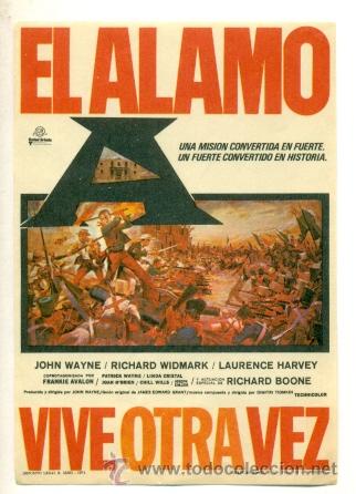Cine: ALAMO VIVE OTRA VEZ, EL - PROGRAMA ORIGINAL SIN PUBLICIDAD - ESTADO IMPECABLE - Foto 1