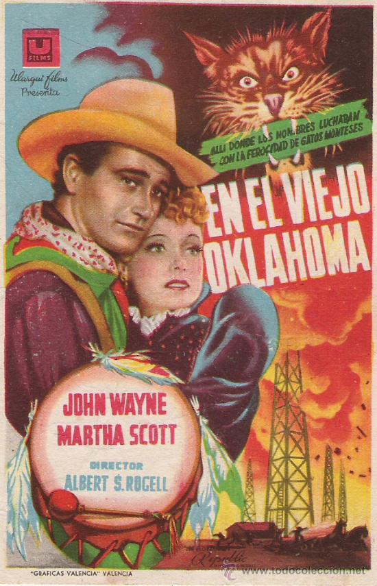 Cine: EN EL VIEJO OKLAHOMA  DE JOHN WAYNE - Foto 1